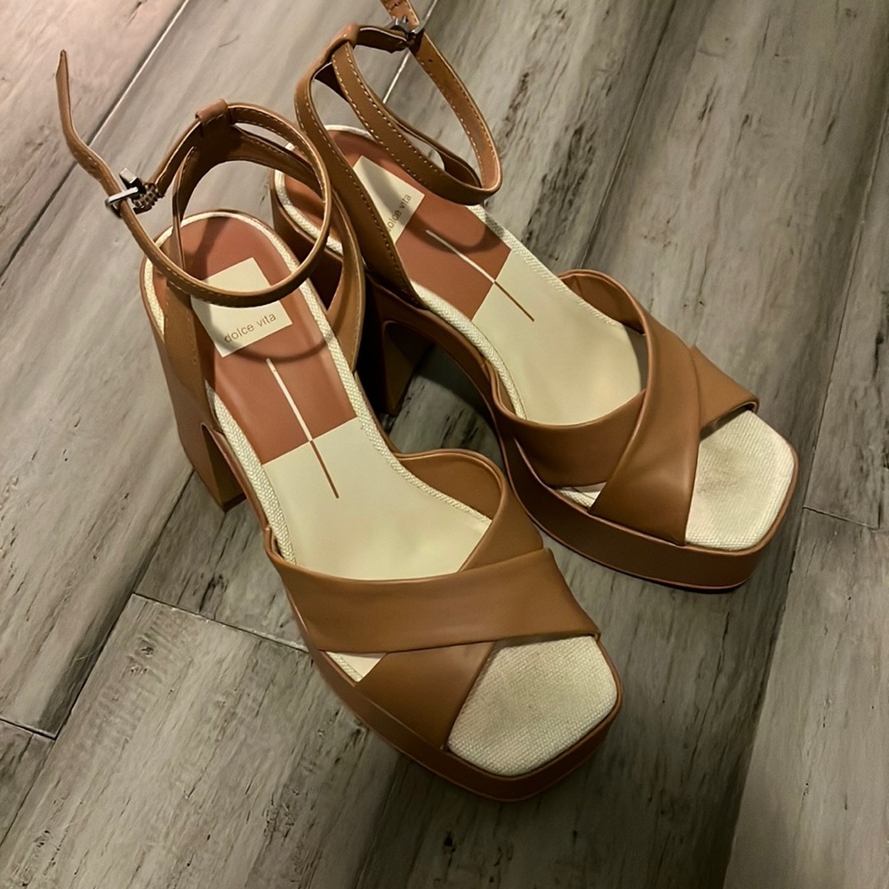 Dolce Vita Wessi Heels Caramel Leather